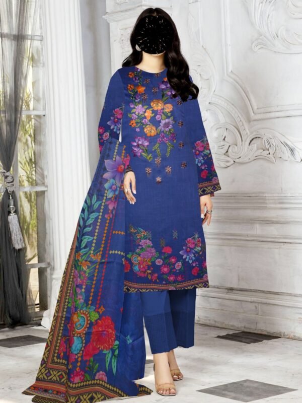 3pc Lawn with same Dupatta - Image 4