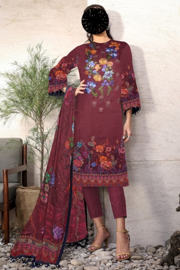 3pc Lawn with same Dupatta - Image 5