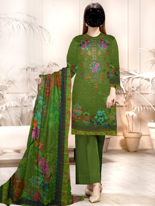 3pc Lawn with same Dupatta - Image 7