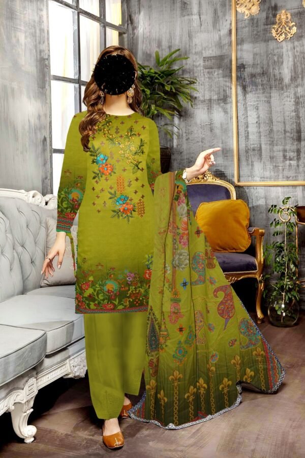 3pc Lawn with same Dupatta - Image 2