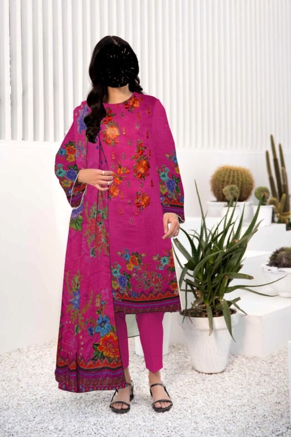 3pc Lawn with same Dupatta - Image 8