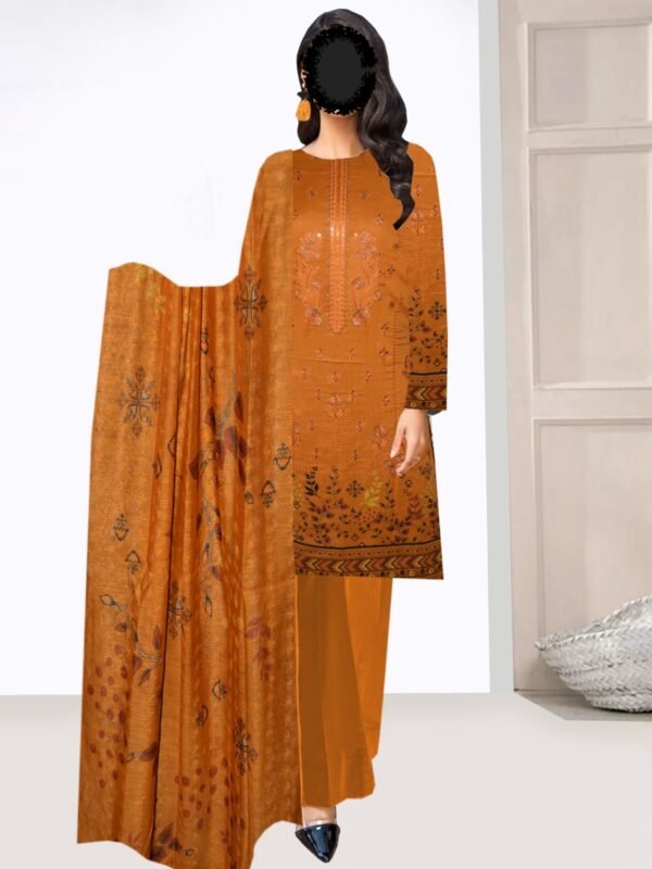 Organza Dupatta in golden color.