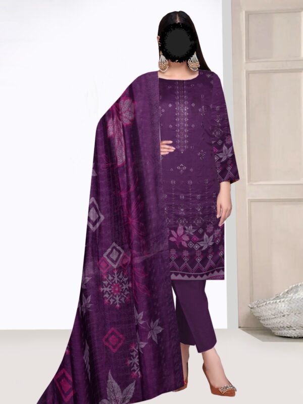 Organza Dupatta in magenta color.