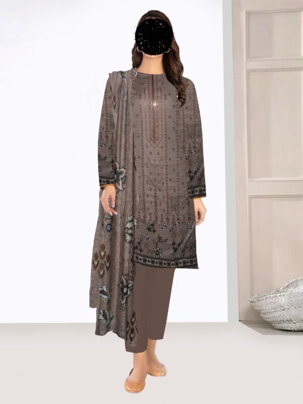 Organza Dupatta in rosy color.