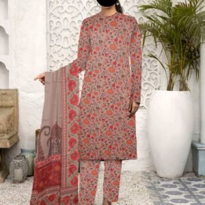 3pc Printed Lawn 006