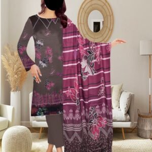 3pc Printed Lawn 001
