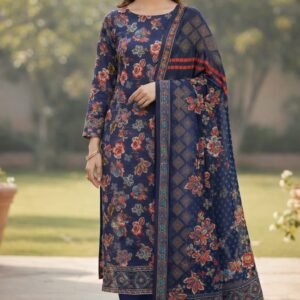 3pc Lawn Printed