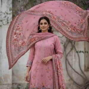 3pc Lawn Embroidered