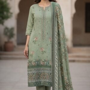 3pc Lawn Embroidered