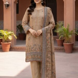 3pc Lawn Embroidered