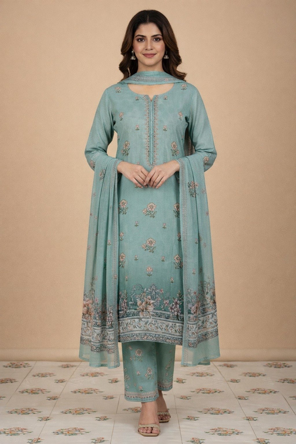 3pc Lawn Embroidered