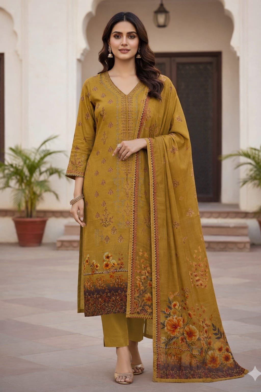 3pc Lawn Embroidered