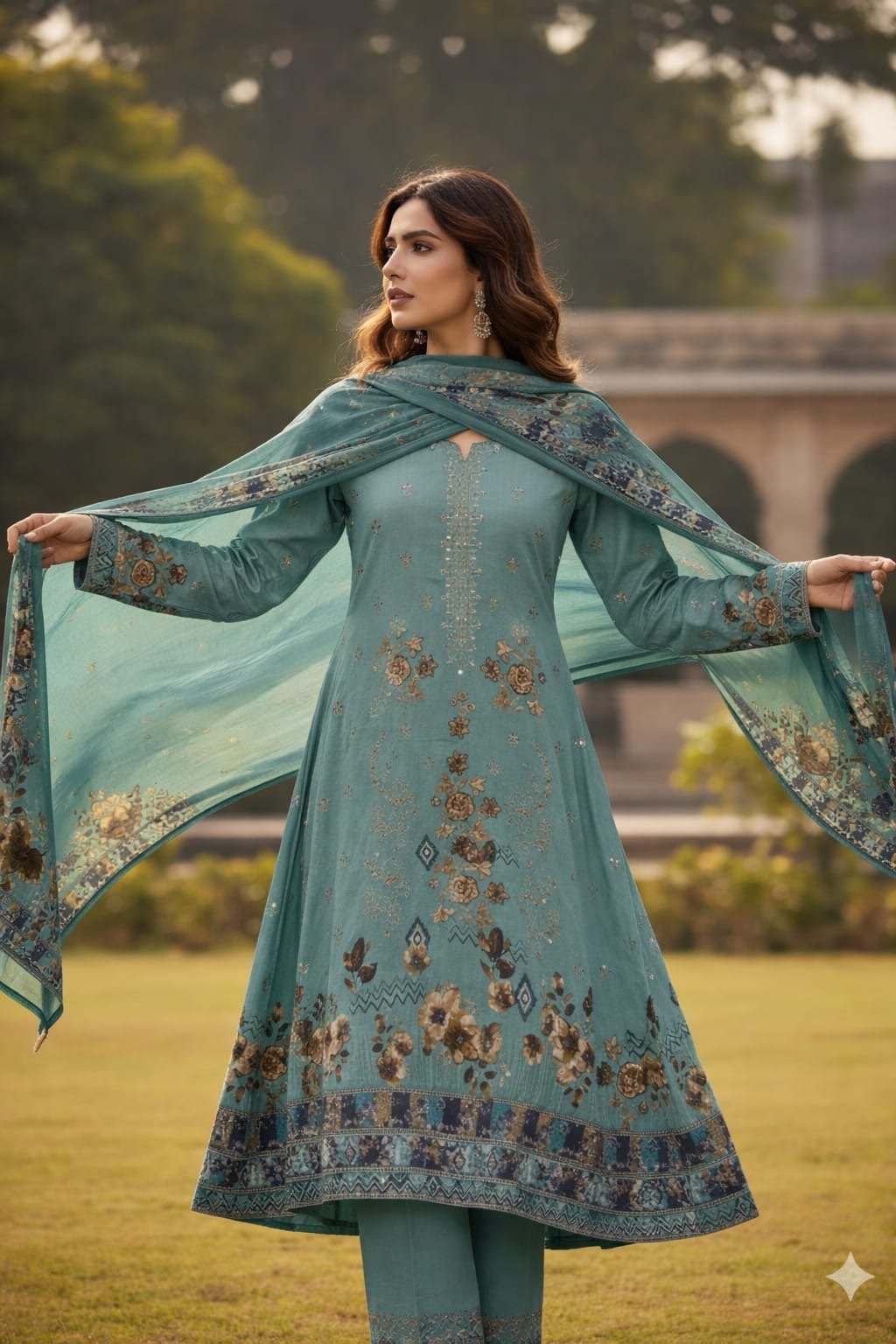 3pc Lawn Embroidered