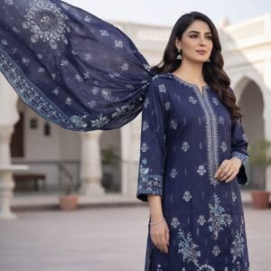 3pc Lawn Embroidered
