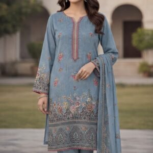 3pc Lawn Embroidered