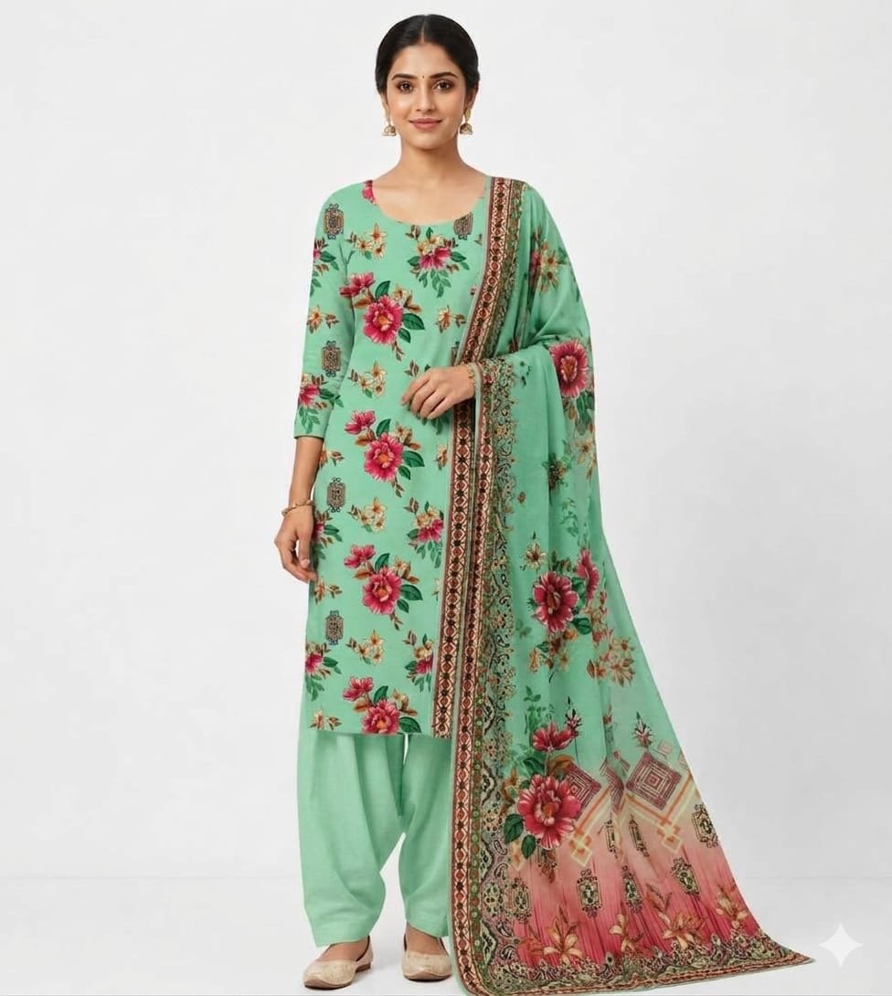 3pc Cotton Printed