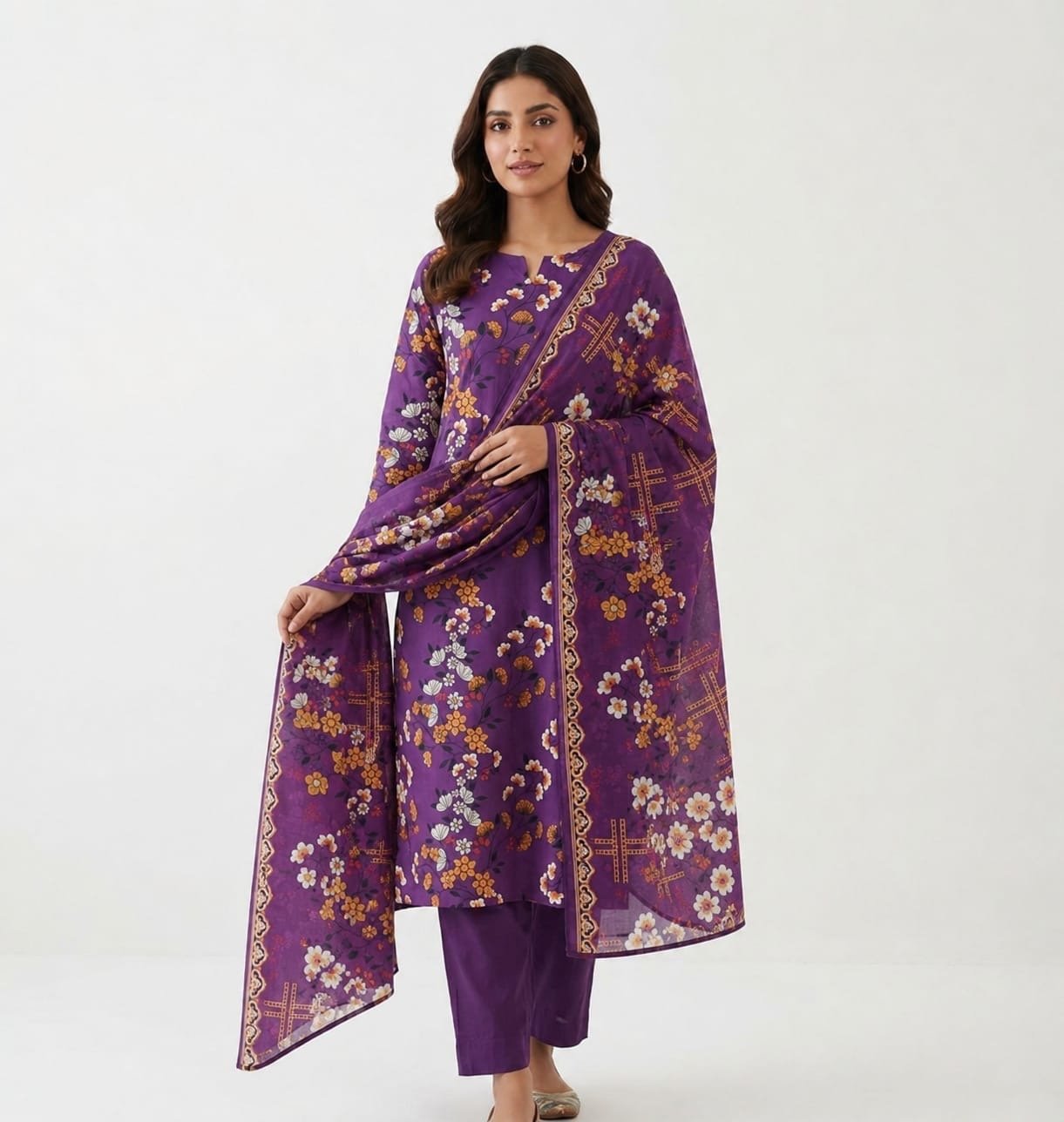 3pc Cotton Printed