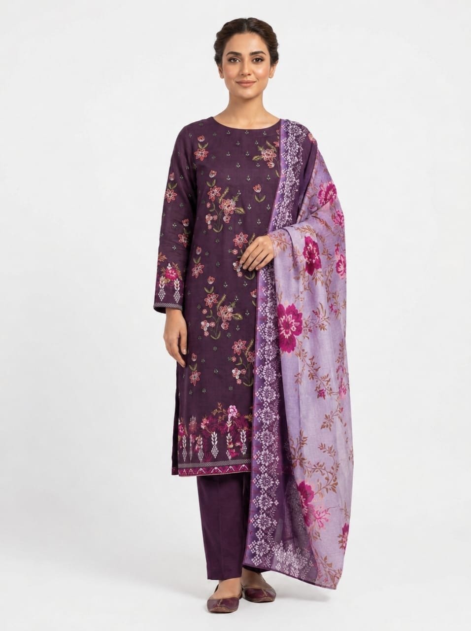 3pc Slub Lawn