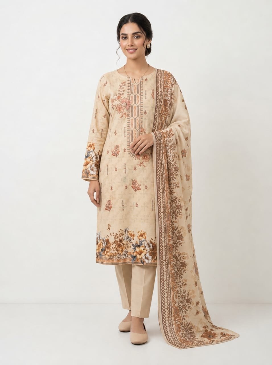 3pc Slub Lawn